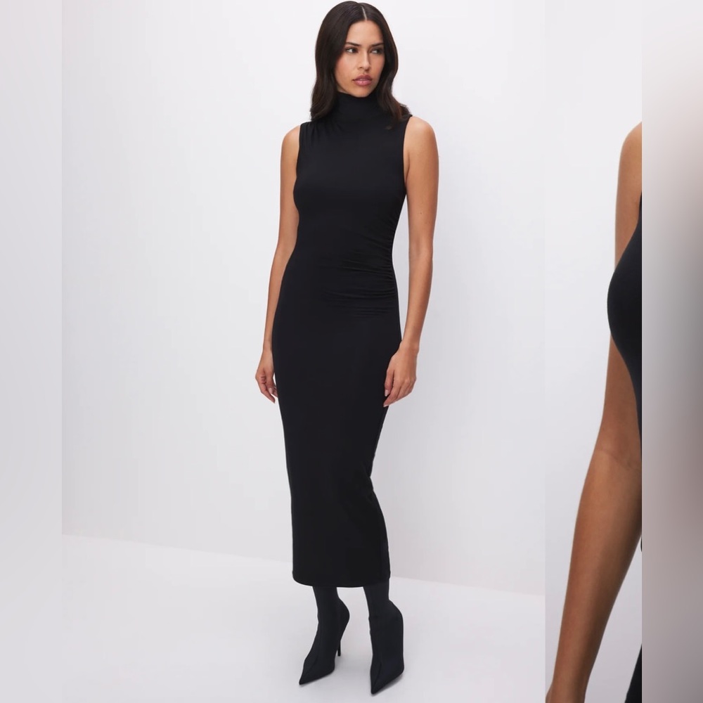 Turtleneck Midi Dress